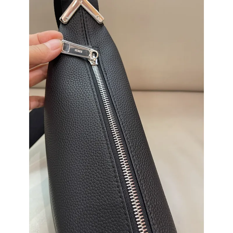 Stylish Black Fendi Sling Bag With Signature Strap And Luxe Design For Fashion Lovers size:33×18×10 #A54308 Stylish Black Fendi Sling Bag With Signature Strap And Luxe Design For Fashion Lovers size:33×18×10 #A54308