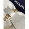 Prada Re-Edition Bucket Bag (4 Colors) – Red/Black/White/Brown Fabric with Gold-Tone Chain & Triangle Logo #A59177 Prada Re-Edition Bucket Bag (4 Colors) – Red/Black/White/Brown Fabric with Gold-Tone Chain & Triangle Logo #A59177