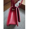 Burberry Red Leather Crossbody Bag With Iconic Gold TB Hardware #A51002 Burberry Red Leather Crossbody Bag With Iconic Gold TB Hardware #A51002