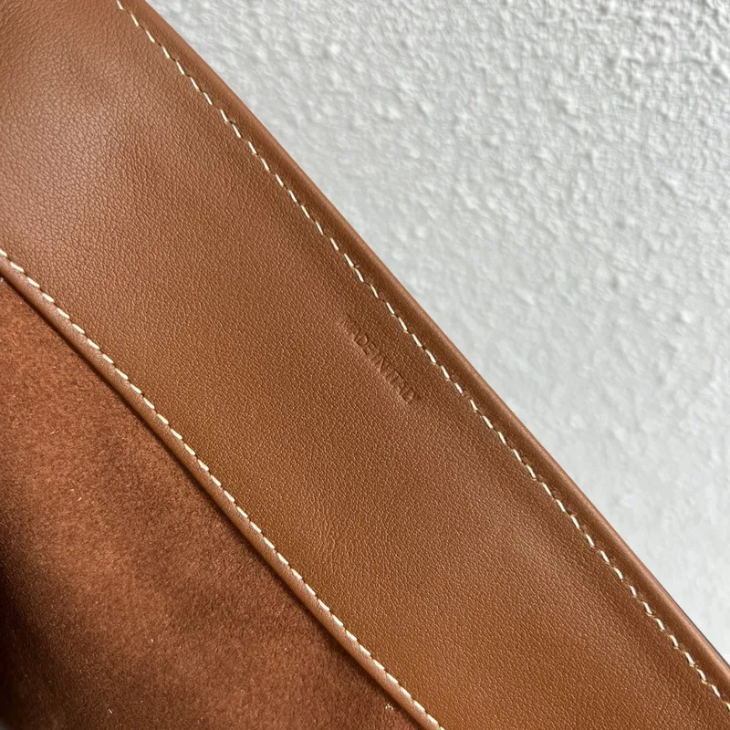 CELINE Grained Leather Medium 16 Shoulder Bag #A49258