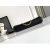 Prada Cleo Shoulder Bag (4 Colors) – Brown/Navy/Black/White Saffiano Leather with Gold-Tone Chain Strap #A59176