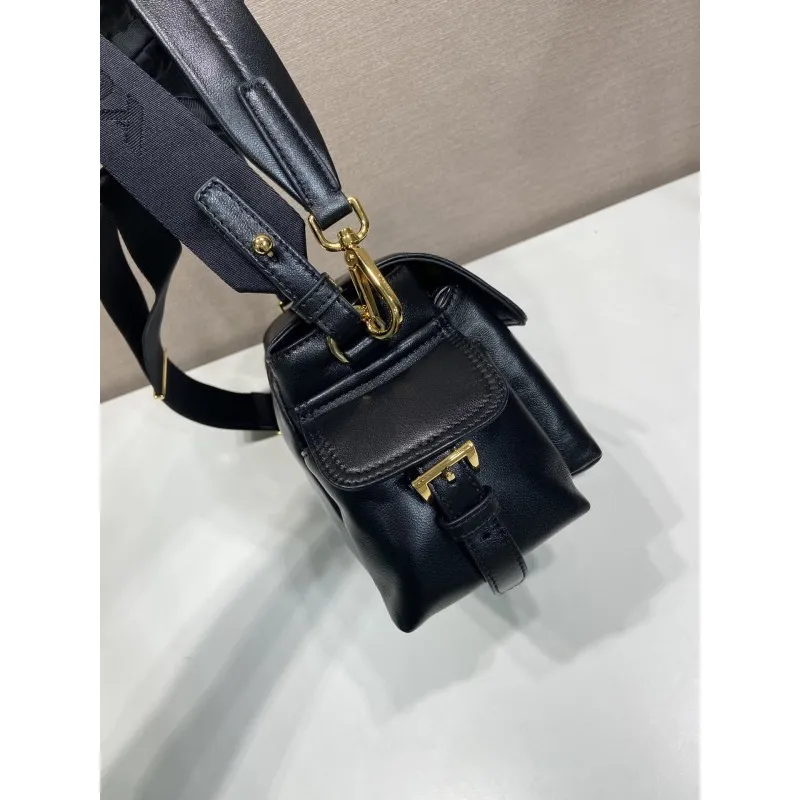 Prada Brown Leather Crossbody Bag 1BD394 #A55691