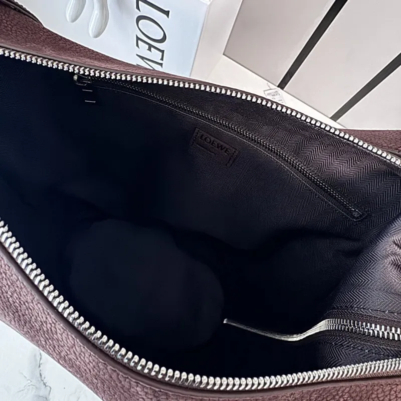 Loewe Loop Suede Bucket Shoulder Bag, 39 x 15.5 x 39 cm #A63228