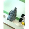 Chanel Womens Denim Shoulder Bag - Quilted Design, Gold-Tone CC Logo & Chain Strap, Stylish Denim Flap Bag with Functional Pockets for Luxury Fashion #A56742