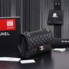 Chanel Classic Flap Bag In Black Caviar Leather Timeless Luxury Accessory #A51771