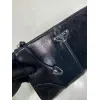 Elegant Black Prada Leather Clutch With Iconic Logo For Timeless Fashion Looks #A49962