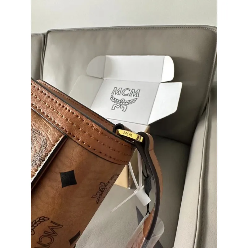 MCM Small Crossbody Bag, Visetos Coated Canvas, Style 65031 15 x 22x 5.5 cm #A61793 MCM Small Crossbody Bag, Visetos Coated Canvas, Style 65031 15 x 22x 5.5 cm #A61793