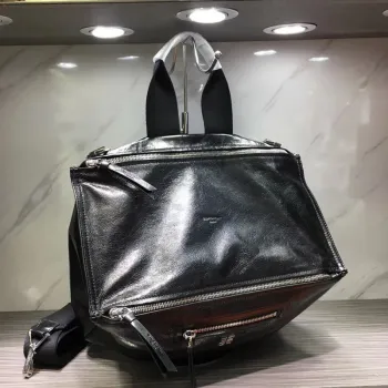Givenchy Black Leather Multi Zip Structured Tote Bag #A52351