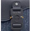 D-ior Blue Denim Oblique Pattern Crossbody Bag With Leather Accents size:19×13×4cm #A54113 D-ior Blue Denim Oblique Pattern Crossbody Bag With Leather Accents size:19×13×4cm #A54113