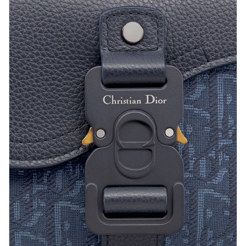 D-ior Blue Denim Oblique Pattern Crossbody Bag With Leather Accents size:19×13×4cm #A54113 D-ior Blue Denim Oblique Pattern Crossbody Bag With Leather Accents size:19×13×4cm #A54113