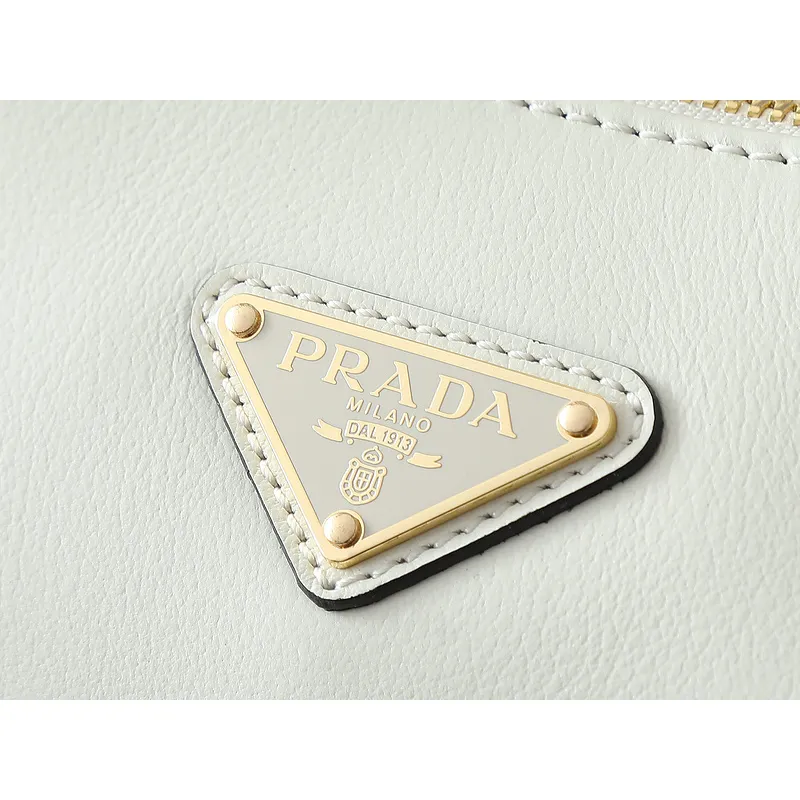 Prada Leather Shoulder Bags in Neutral Shades for Effortless Sophistication size:39×24×12cm #A53925