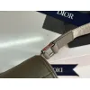 D-ior Saddle Belt Bag in Olive Green Leather With Signature Strap Design size:27×20×5cm #A54111 D-ior Saddle Belt Bag in Olive Green Leather With Signature Strap Design size:27×20×5cm #A54111
