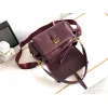 Prada Cahier Messenger Bag (2 Colors) – Burgundy/Black Leather with Gold-Tone Triangle Logo & Buckle Hardware #A59179