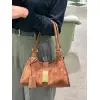 Prada Brown Suede Handbag 1BG580  #A55278