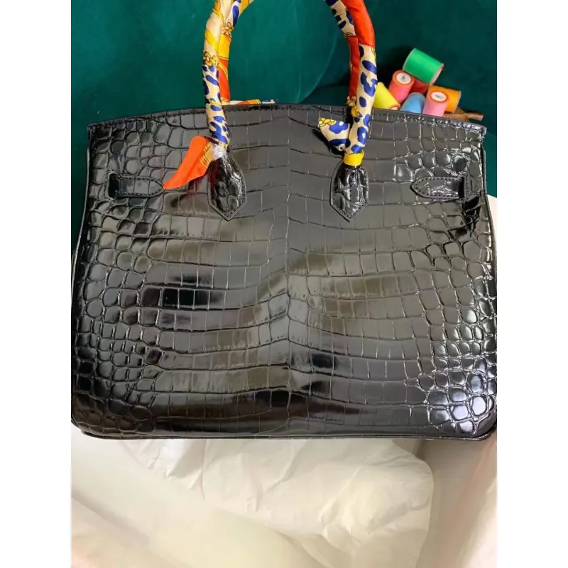 Hermes AAA handbag black #A38478 Hermes AAA handbag black #A38478