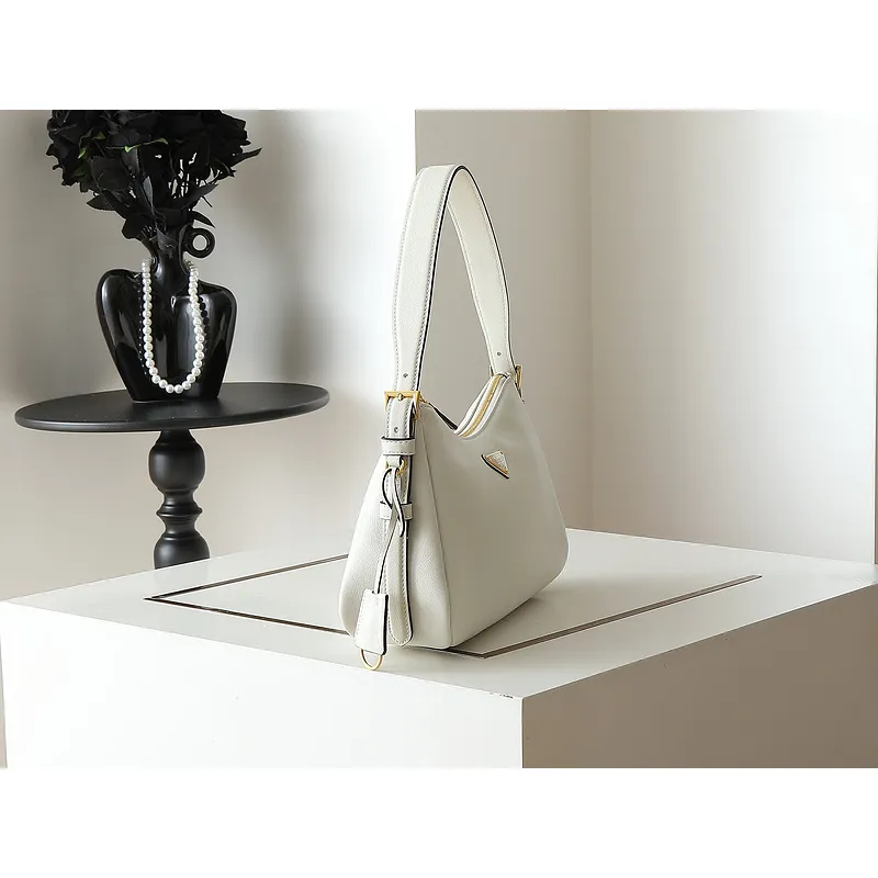 Prada Leather Shoulder Bags in Neutral Tones for Timeless Elegance size:31×18×10cm #A53926