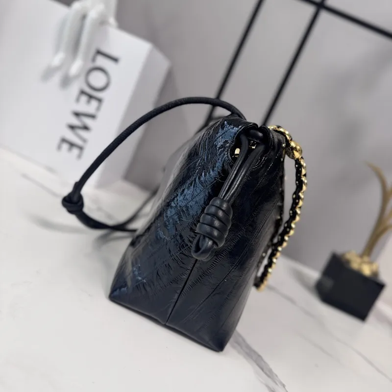Loewe Flamenco Crocodile Leather Drawstring Bag 30x10.5x20CM #A63857