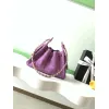 Chanel Mini Suede Bucket Bag  Retro Coin Button  Drawstring  Quilted  Classic Chain #A60143
