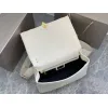 Bvlgari Serpenti Diamond Blast Shoulder Bag In Creamy White Leather For Luxury Style #A51665