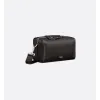 Sleek Black D-ior Leather Crossbody Bag for Timeless Everyday Elegance size:22×10×12cm #A54110 Sleek Black D-ior Leather Crossbody Bag for Timeless Everyday Elegance size:22×10×12cm #A54110