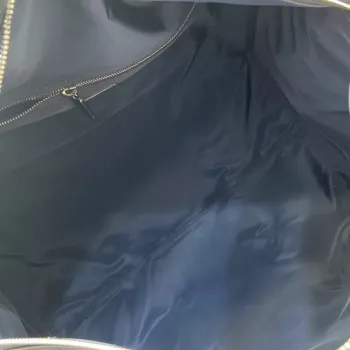 Gucci Navy Blue GG Supreme Canvas Duffle Bag with Red-Blue Web Stripes and Leather Accents 799871 #A58350