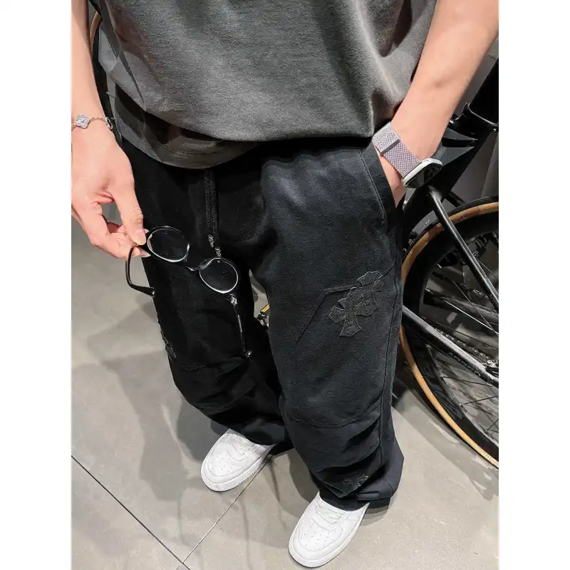 Chrome Hearts Pants for Chrome Hearts long pants for men #A60779