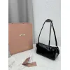 Miu Miu Ribbon Oil-Wax Leather Shoulder Bag 21×12.5×9.5cm #A65026