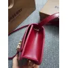Burberry Red Leather Crossbody Bag With Iconic Gold TB Hardware #A51002 Burberry Red Leather Crossbody Bag With Iconic Gold TB Hardware #A51002