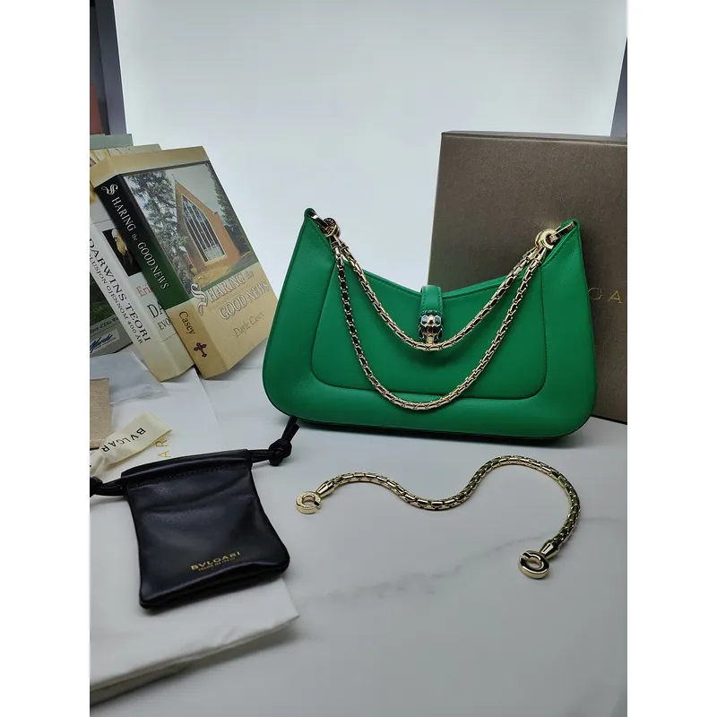 Bvlgari Serpenti Handbag Collection In Vibrant Colors And Chain Detailing #A51659