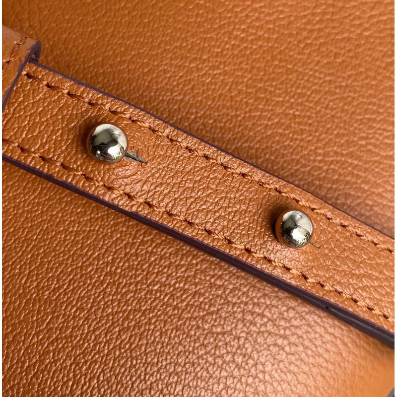 Givenchy Orange Leather Crossbody Bag With Signature Branding #A52347