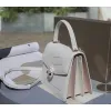 Bvlgari Serpenti Forever Top Handle Bag In White Leather Timeless Elegance #A51667