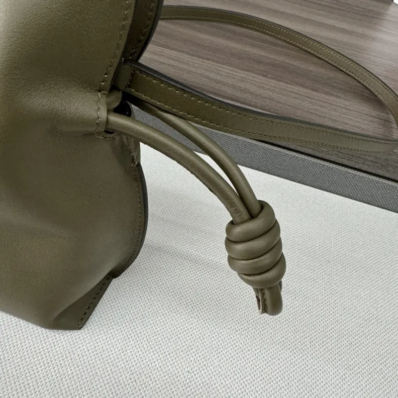 Loewe Flamenco Nappa Leather Drawstring Bag 23x18x9cm #A63859