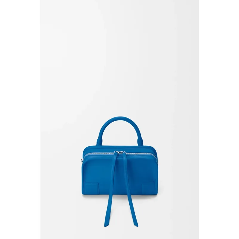Loewe Amazona 180 Blue Leather Top Handle Bag 34.5x14x27cm #A64991