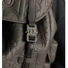 D-ior Mens Grey Embossed Leather Backpack with Signature Hardware - Luxury Fashion for Urban & Travel Essentials A205 #A57316 D-ior Mens Grey Embossed Leather Backpack with Signature Hardware - Luxury Fashion for Urban & Travel Essentials A205 #A57316