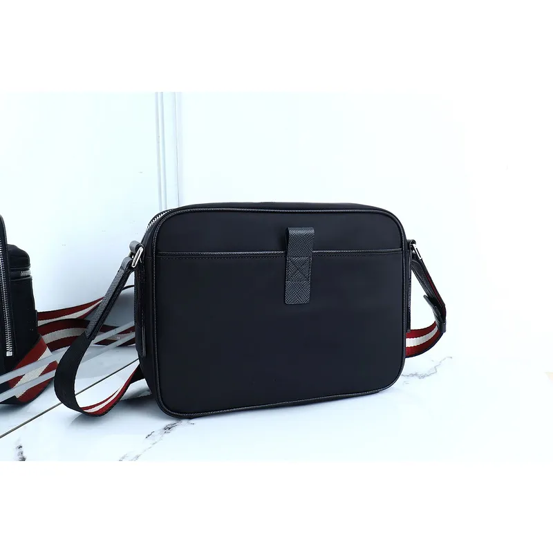 Bally Nylon Crossbody Bag With Signature Striped Strap For Stylish Daily Use #A51668