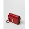 Burberry Red Leather Crossbody Bag With Iconic Gold TB Hardware #A51002 Burberry Red Leather Crossbody Bag With Iconic Gold TB Hardware #A51002