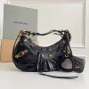 Balenciaga - Inspired Studded Shoulder Bags in Vibrant Color Palettes #A53897 Balenciaga - Inspired Studded Shoulder Bags in Vibrant Color Palettes #A53897