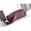 Prada Galleria Soft Shoulder Bag (2 Colors) – Burgundy/Black Leather with Gold-Tone Triangle Logo & Convertible Strap #A59180