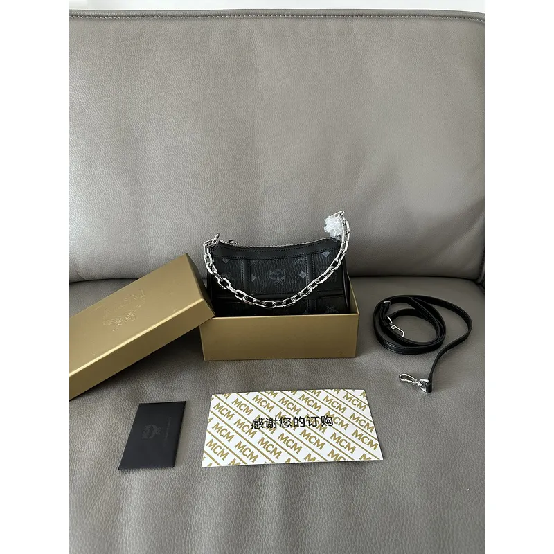 MCM Visetos Nappa Mini Delmy Chain Shoulder Bag Size:12.5x21.0x5.0cm #A49132 MCM Visetos Nappa Mini Delmy Chain Shoulder Bag Size:12.5x21.0x5.0cm #A49132