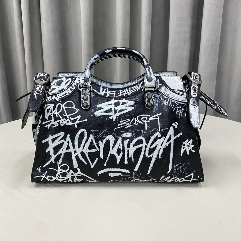 Balenciaga Distressed  Bag with Graffiti Details #A46204