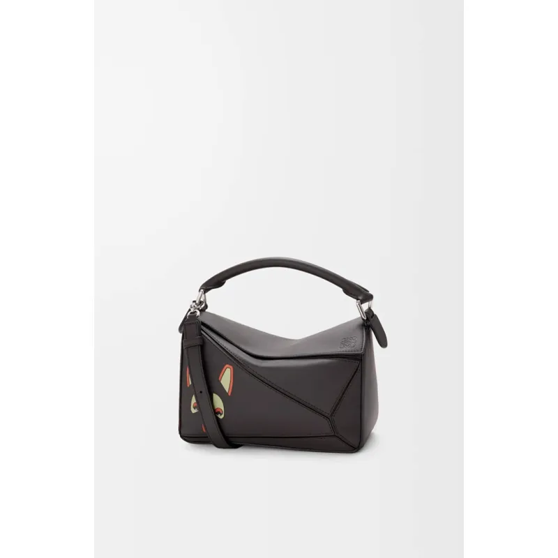 Loewe Puzzle Fringe Cat Leather Shoulder Bag 24x10.5x16CM #A63849