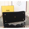 Replica Fendi Tote Textured Canvas Gold Logo Greek Key Bag Epitomizing Timeless Luxury size:35×17×31cm #A54202