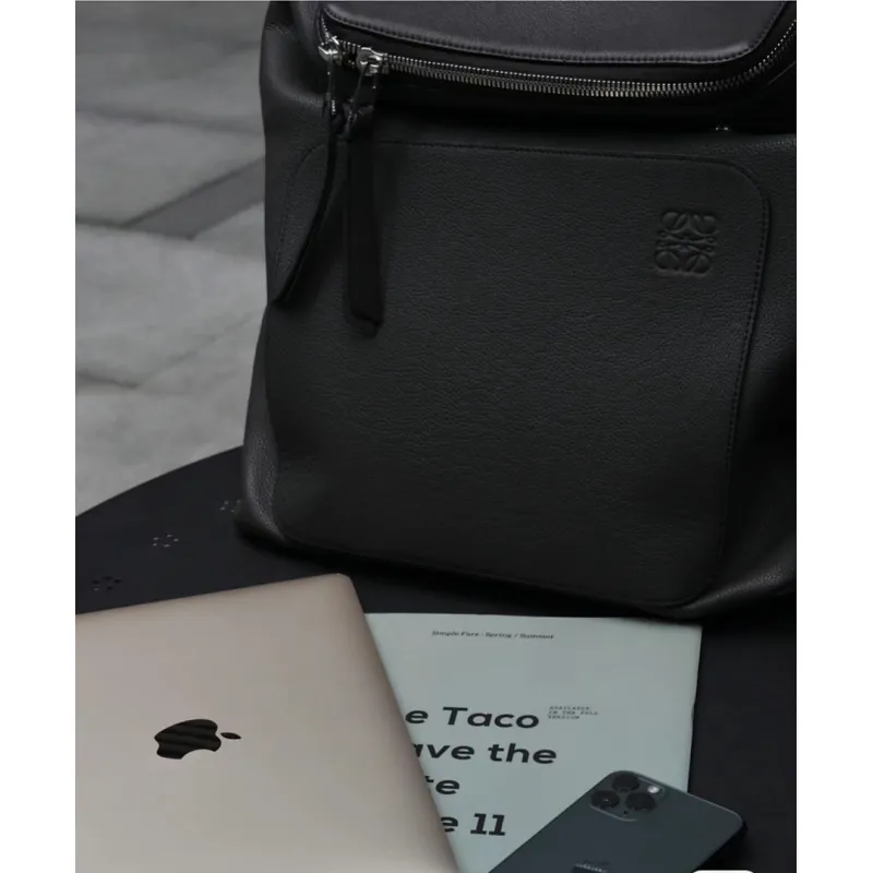 Loewe Goya Leather Backpack Laptop Bag 374115CM #A63853