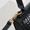 Balenciaga Hourglass Croc Embossed Handbag 19x8x21cm #A64986 Balenciaga Hourglass Croc Embossed Handbag 19x8x21cm #A64986