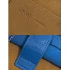 Loewe Amazona 180 Blue Leather Top Handle Bag 34.5x14x27cm #A64991
