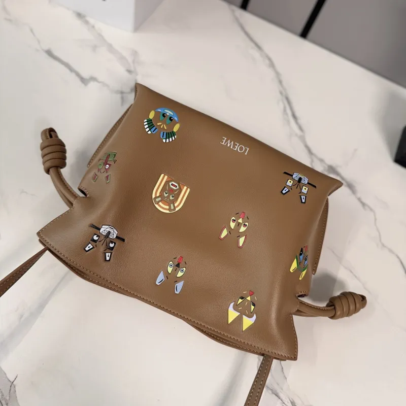 Loewe x Louis Wain Flamenco Nappa Leather Bag 23x18x9cm #A63862