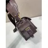 Prada Brown Leather Crossbody Bag 1BD394 #A55691