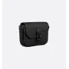 Black D-ior Messenger Bag With Embossed Patterns For Fashion Forward Looks size:23×18×6cm #A54116