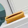 Goyard Canvas Clutch with Leather Trim #A45656 Goyard Canvas Clutch with Leather Trim #A45656