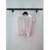 Dior Monogram Knit Short Sleeve Crew Neck Blouse #A63664